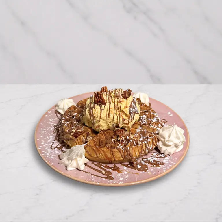 Golden Indulgence waffle