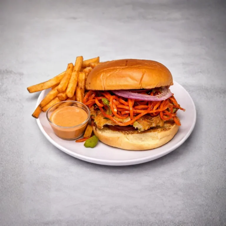 Veggie Chowmein Crunch Burger
